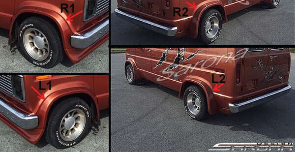 1975-1991 Ford Econoline Van Fender Flares
