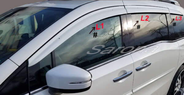 2005-2010 Honda Odyssey Rain Visors